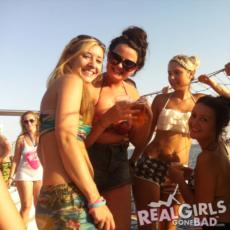 Party time on a boat in Magaluf with Real Girls Gone Bad