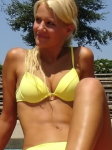 Classy Lizzy in a Tight Yellow Bikini - Sexy Non Nude