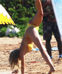 Brooklyn Deckers performs a Cartwheel in a Bikini – WOW