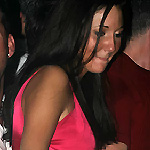 Drunk Girl on Stage in a short skirt