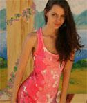 Cute Girl Kami in a Pink Dress