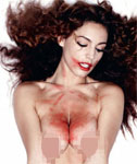 WOW!! KELLY BROOK IS NAKED WITH LIPSTICK SMEARED ON HER SKIN