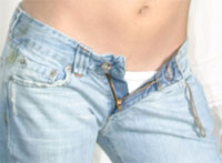 Unzipped Jeans