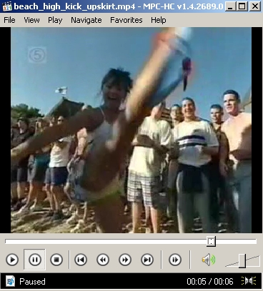 beach_kick_upskirt Video Download - TV Presenter Gives a Splendid High Kicking Upskirt on a Beach