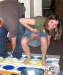 Coeds Playing Twister