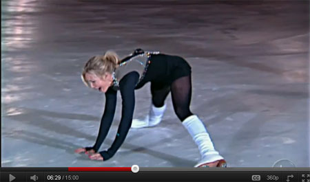 Elisabeth-Hasselbeck-18 Elisabeth Hasselbeck doing the Splits in a Minisdress and Pantyhose