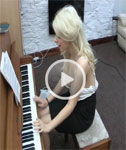 Holly Shows Off her Talent as she Plays the Piano