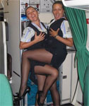 Real Air Hostesses Showing Off