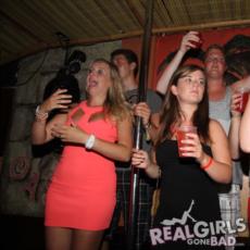 Party girls on stage