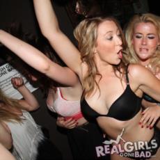 Girls Dance and Strip to their Underwear