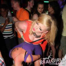 Drunk girls partying