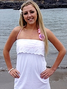 Cutie Lauren on the Beach in Playa De Americas