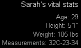 Sarah in her Own Clothes