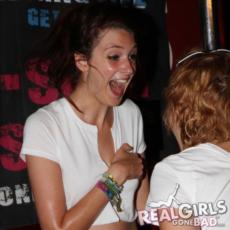 Drunk party girls in O'Neills Bar