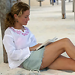 Short Skirt Beach Girl