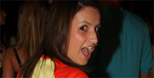 Clubber Hottie Showing Off - Non Nude & Cute