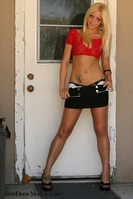 To make the photoshoot more interesting Katelyn has agreed to lose her skirt