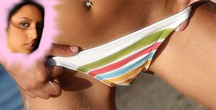 Classy Non Nude Bianca - Rainbow Bikini, Cameltoe?