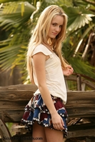 Sara is feeling so good about being told how pretty she is that she has just agreed to lift her skirt for the camera