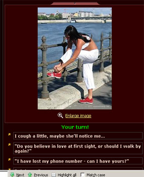 Sexy Game - Can you talk her out of her clothes?