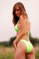 It would be difficult not to stare at her at the beach