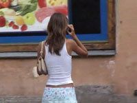 Candid Non Nude Girl in short skirt