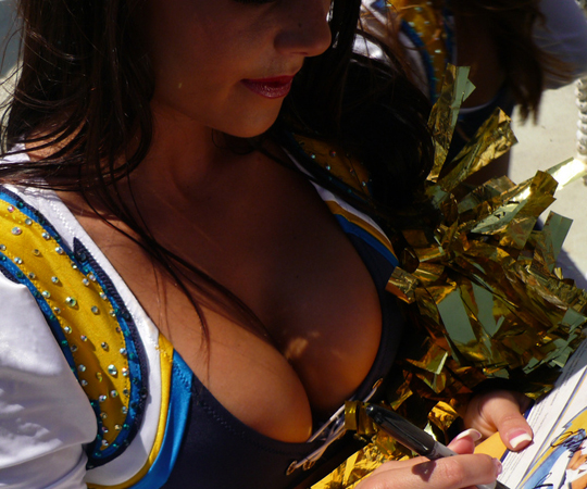 san_diego_chargers_cheerleaders5 And Another Cheerleader Downblouse