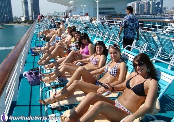Group of Bikini Girls