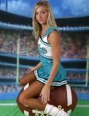 Blonde Pantyhose Cheer