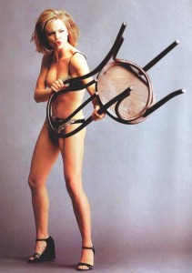 Melissa George Gets Angry with a Chair