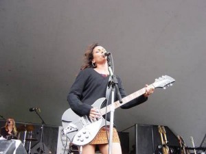 Susanna Hoffs Upskirt on Stage