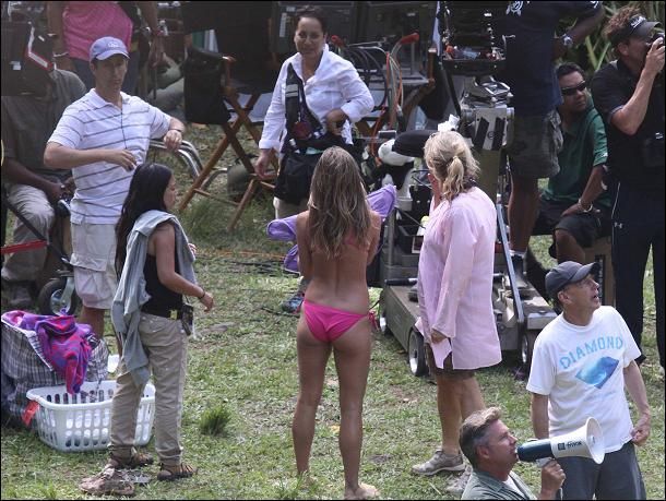 Pink Bikini Bottoms - Jennifer Aniston