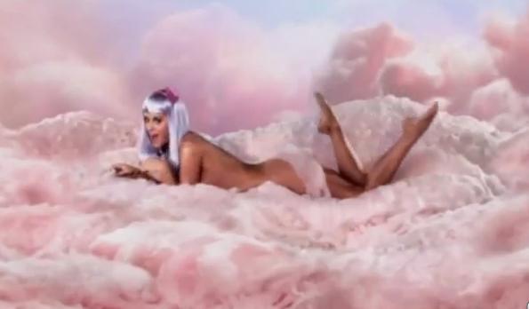 Completely Nude Katy Pretty on a Cloud