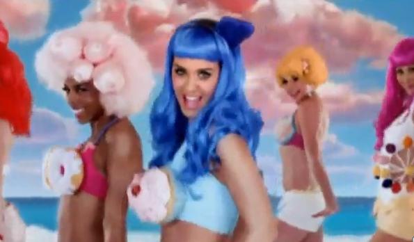 Katy Perry with Blue Hair