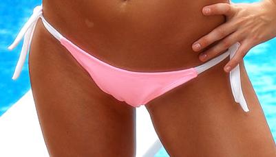 pink_nikki3 Tight Bikini Bottoms - Cameltoe?