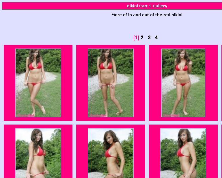 london_panty_tease_32 That's where the naughty photo is, on page one of Bikini Gallery 2