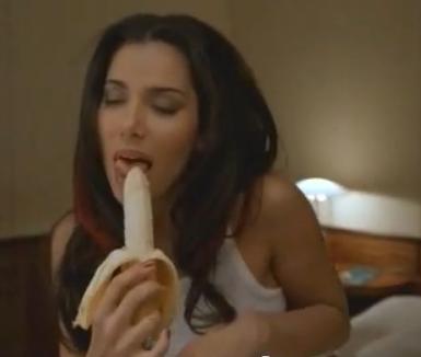 Boat Trip - Roselyn Sanchez - Licking a Banana in her Underwear