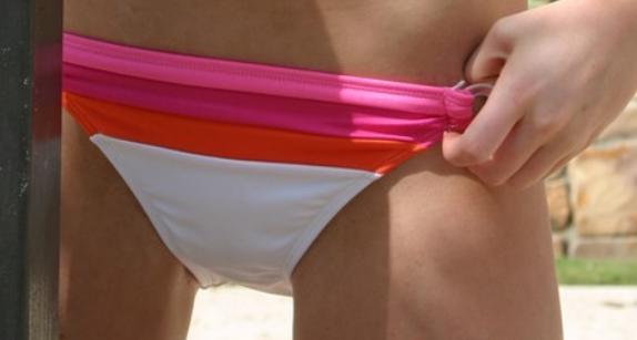 Close Up Bikini Bottoms