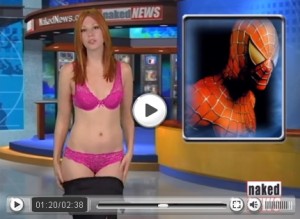 Sexy News Presenter Strips Down