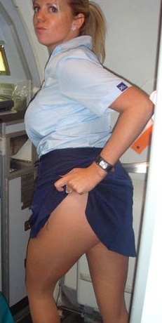 Air Hostess Skirt Lift Fun