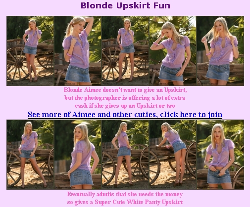 Blonde Upskirt Fun