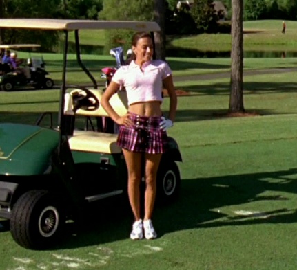 Jana Kramer from One Tree Hill Playing Golf