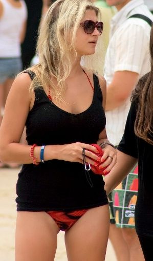 Candid blonde