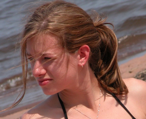 Girl on the Beach in a Bikini