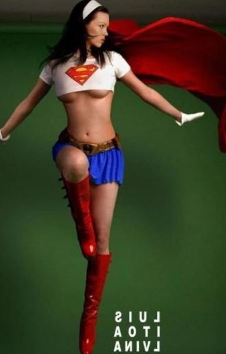 Flying Super Hero Girl