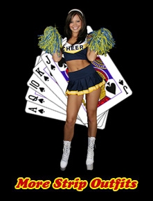 Play Strip Poker with Cheerleader Brooke Lima