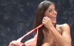 houston_casting_call_24 She's having a joke, she's a bit embarrassed, but there's no need to be with a body like hers