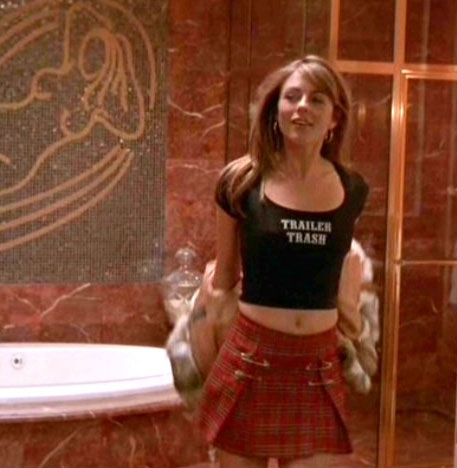 serving_sara_8 Liz Hurley in a Tight Top and Short Skirt - Serving Sara