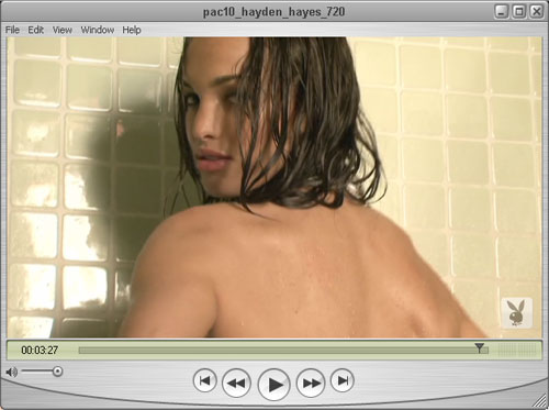 Hayden Hayes in the Shower - PAC 10