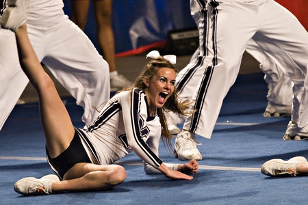 Hot Cheerleader Up Skirt